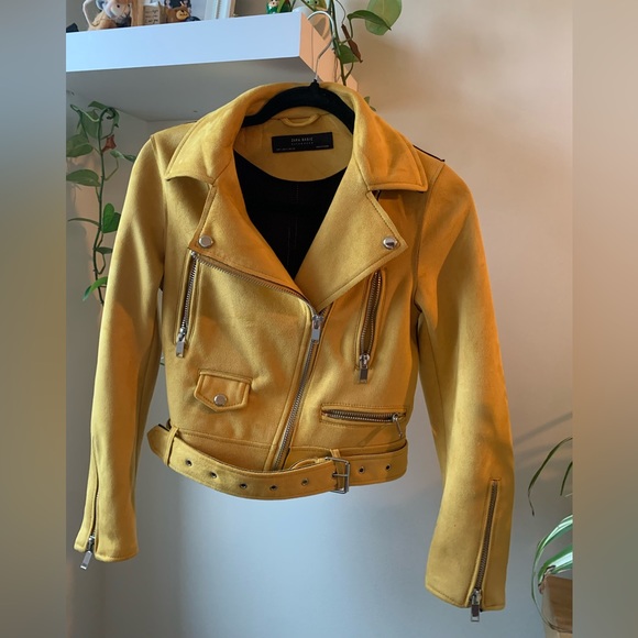 Zara Mustard Faux Suede Coat - Picture 2 of 10
